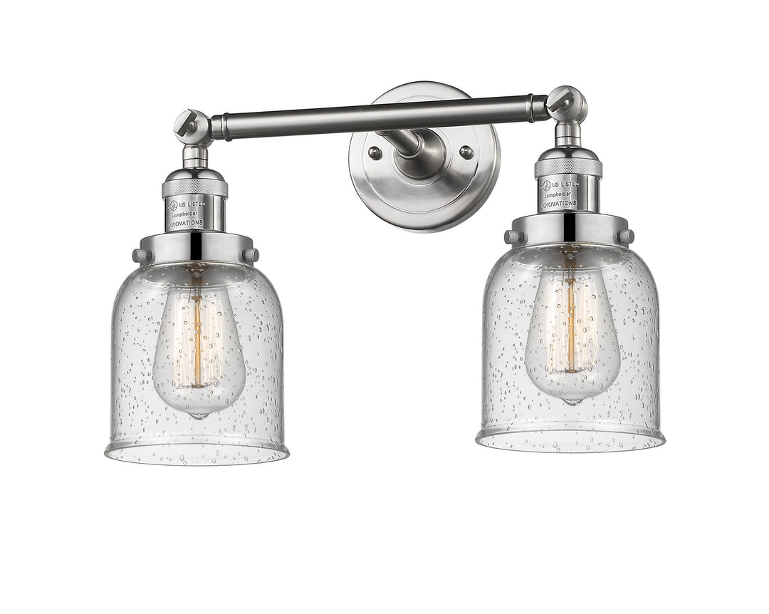 Innovations Franklin Restoration 208-SN-G54 Bath Vanity Light 16 in. wide - Brushed Satin Nickel