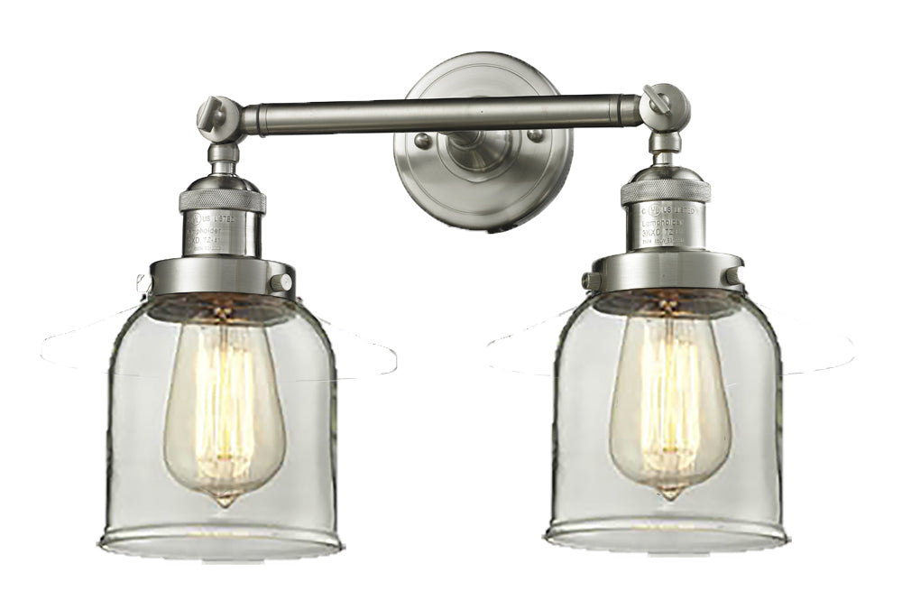 Innovations Franklin Restoration 208-SN-G62 Bath Vanity Light 16 in. wide - Brushed Satin Nickel