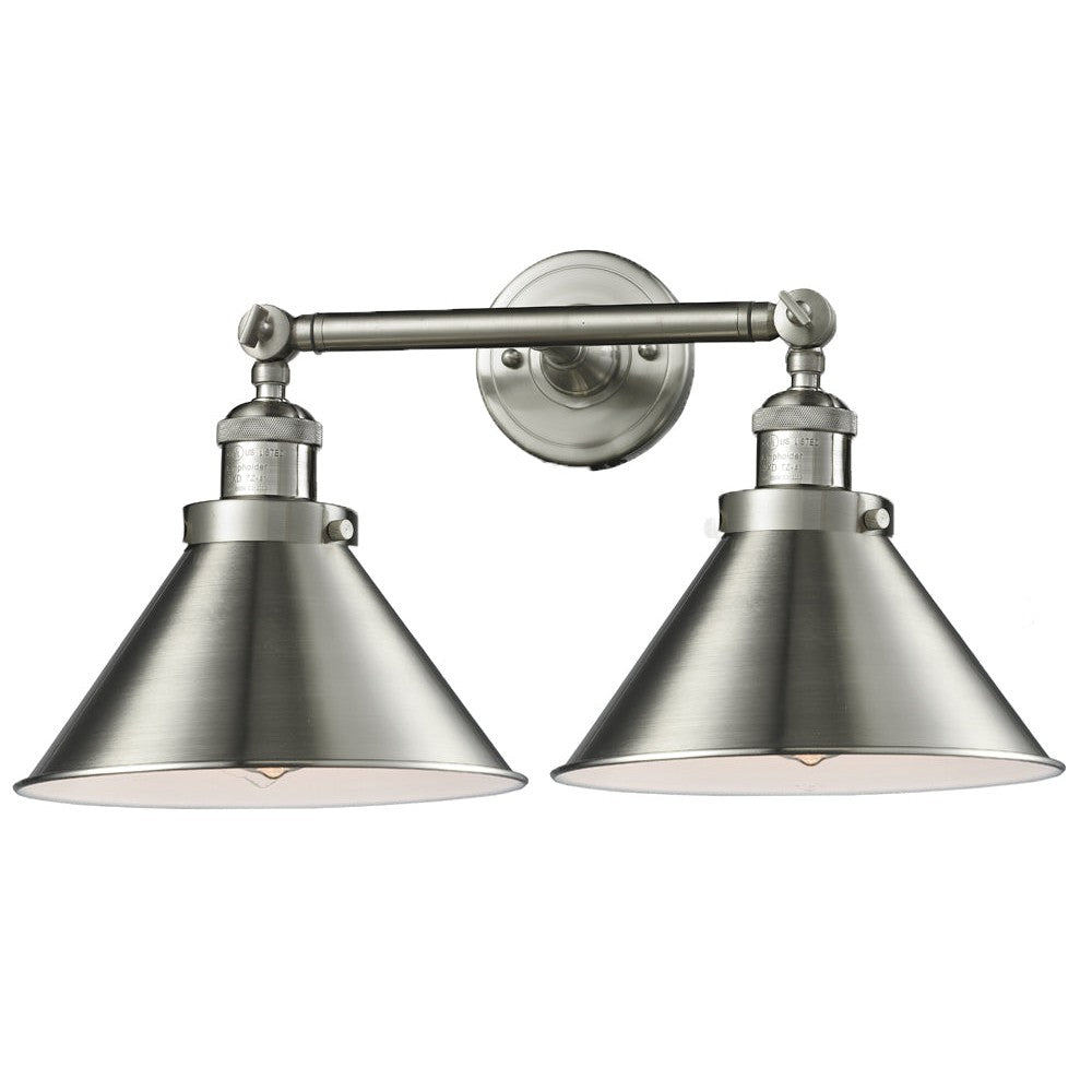 Innovations Briarcliff 208-SN-M10 Bath Vanity Light 19 in. wide - Brushed Satin Nickel