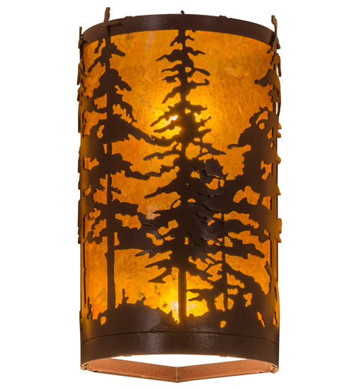 Meyda Tiffany Tall Pines 81808 Wall Light - Rust