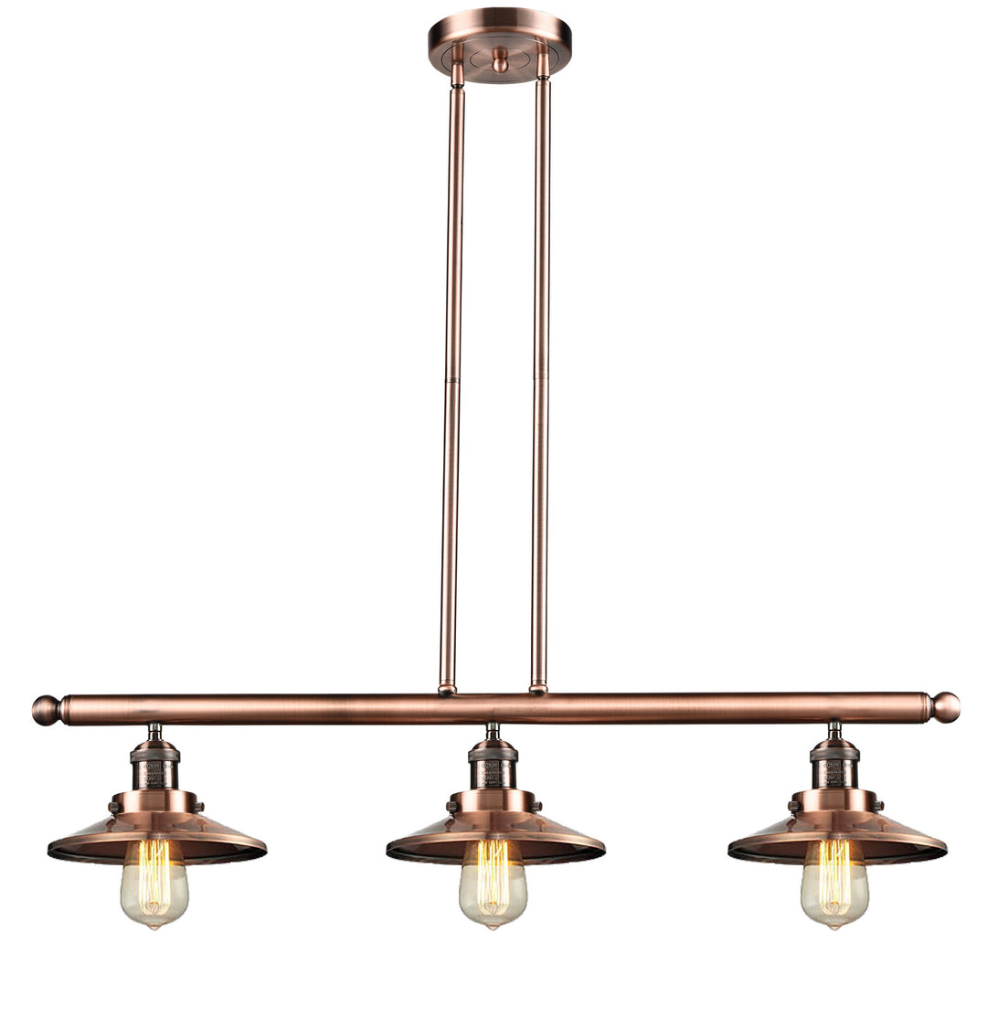 Innovations Franklin Restoration 213-AC-M3 Pendant Light - Antique Copper