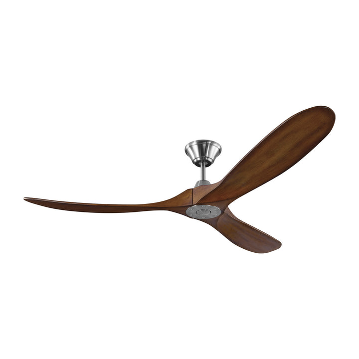 Visual Comfort Fan Maverick 60 3MAVR60BSKOA Ceiling Fan - Brushed Steel, Koa/Koa/