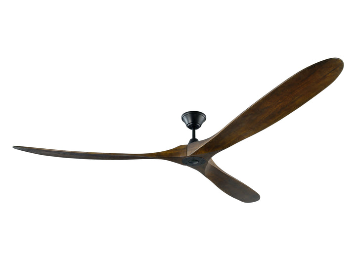 Visual Comfort Fan Maverick 88 3MAVR88BK Ceiling Fan - Matte Black, Dark Walnut/Dark Walnut/