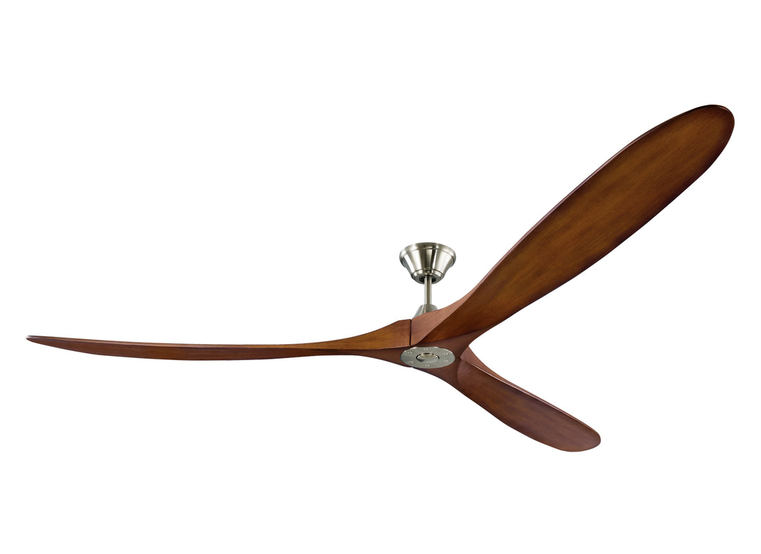 Visual Comfort Fan Maverick 88 3MAVR88BSKOA Ceiling Fan - Brushed Steel, Koa/Koa/