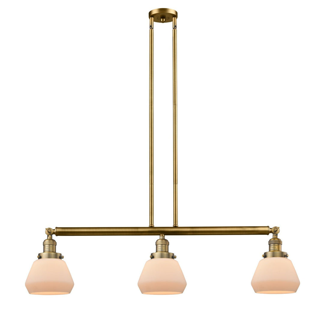 Innovations Franklin Restoration 213-BB-G171 Pendant Light - Brushed Brass
