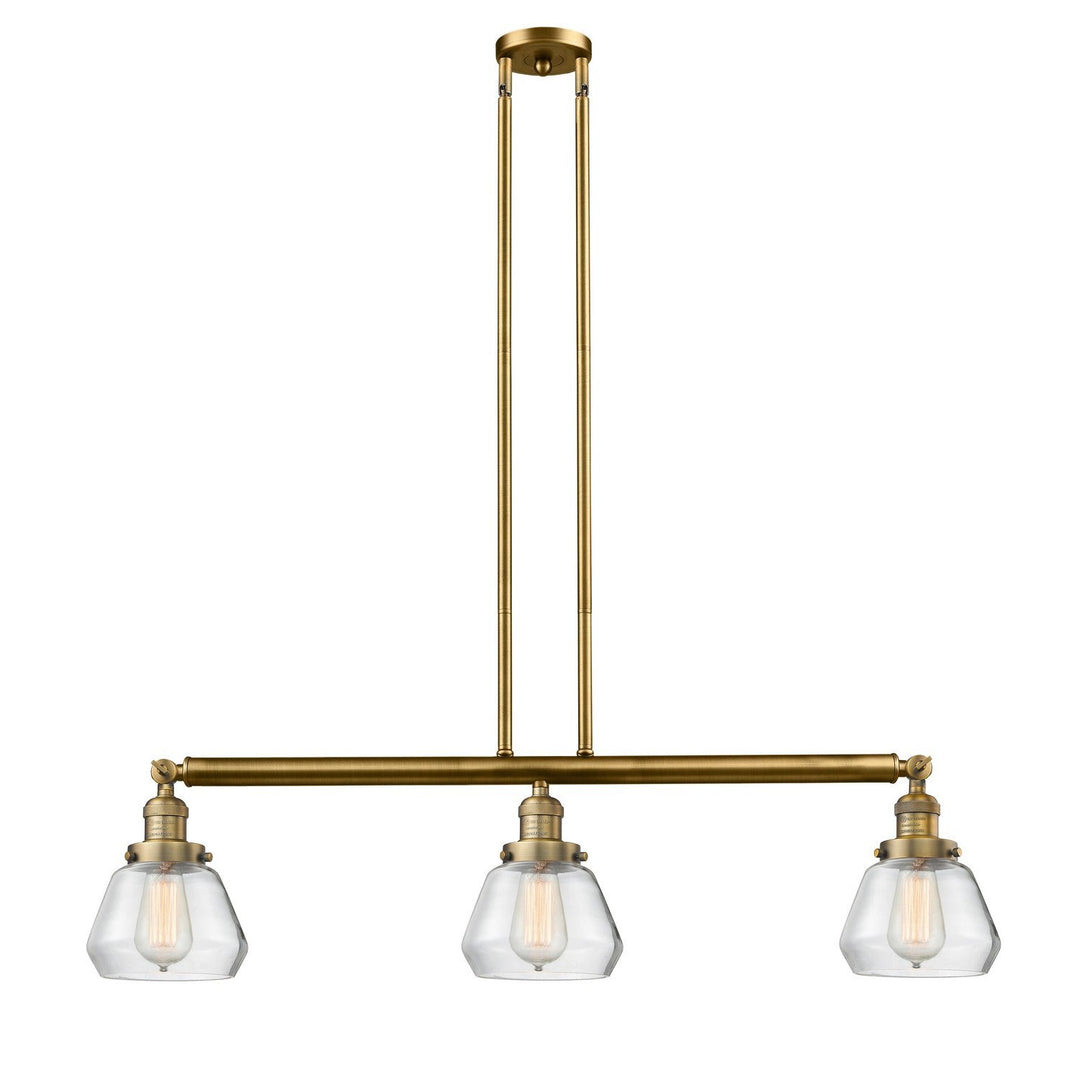 Innovations Franklin Restoration 213-BB-G172 Pendant Light - Brushed Brass
