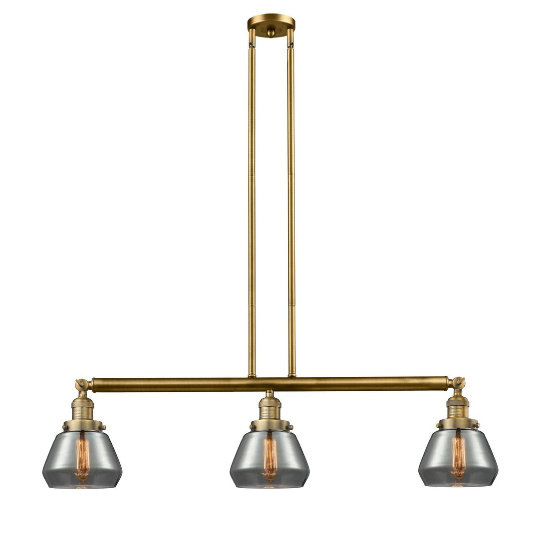 Innovations Franklin Restoration 213-BB-G173 Pendant Light - Brushed Brass