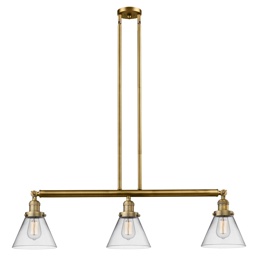 Innovations Franklin Restoration 213-BB-G42 Pendant Light - Brushed Brass