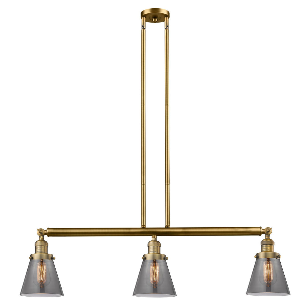 Innovations Franklin Restoration 213-BB-G63 Pendant Light - Brushed Brass