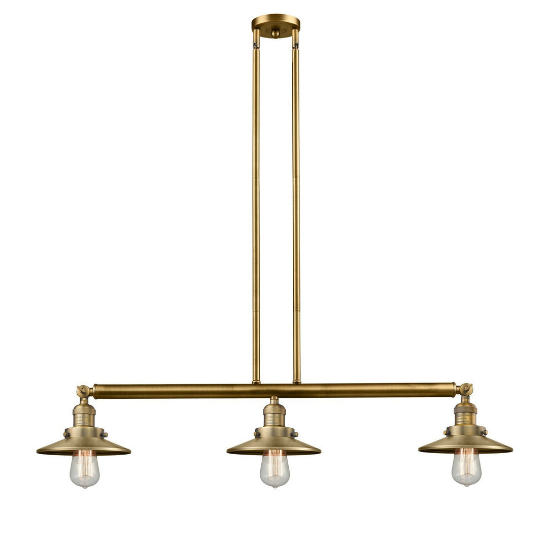 Innovations Franklin Restoration 213-BB-M4 Pendant Light - Brushed Brass