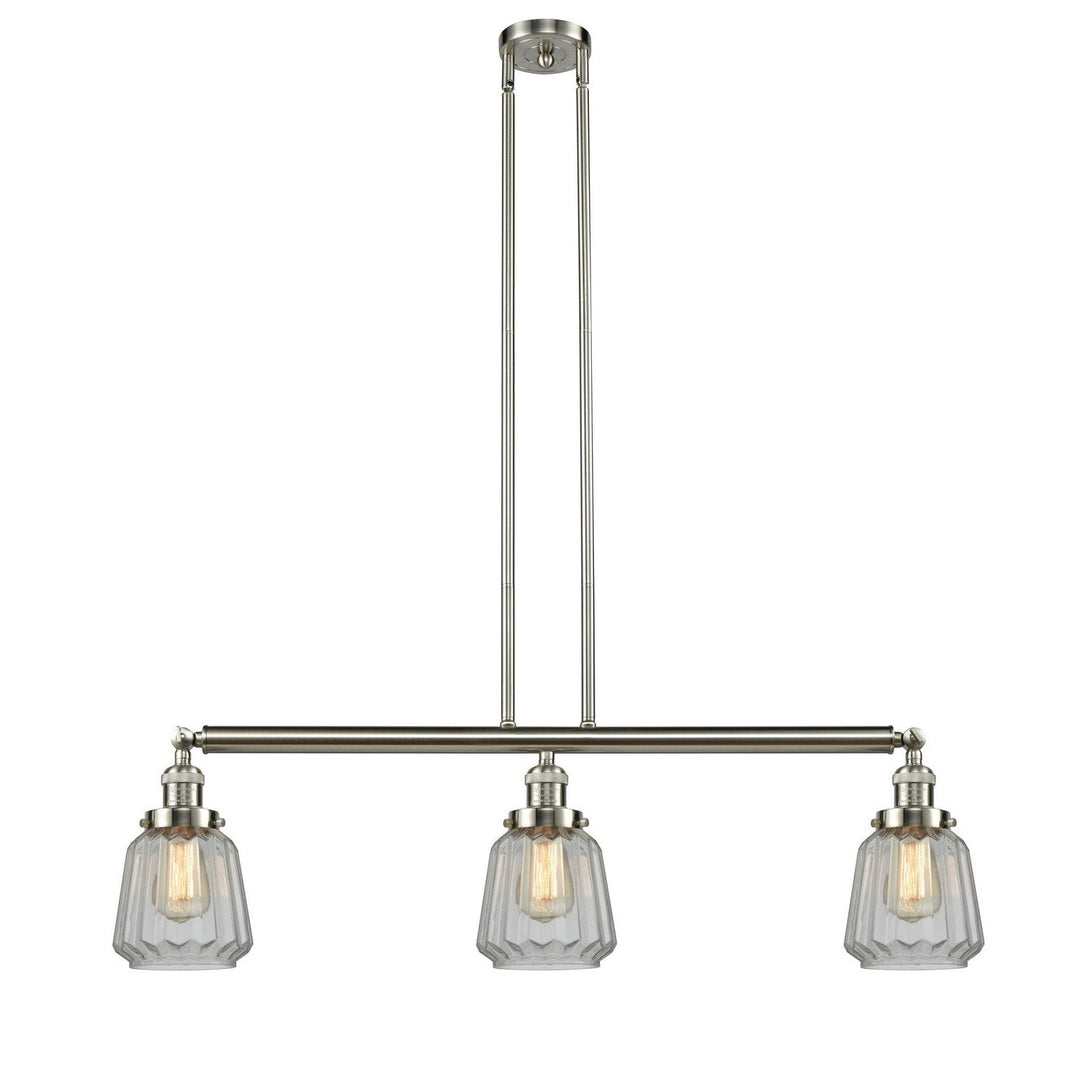 Innovations Franklin Restoration 213-SN-G142 Pendant Light - Brushed Satin Nickel