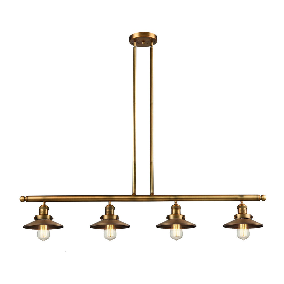Innovations Franklin Restoration 214-BB-M4 Pendant Light - Brushed Brass