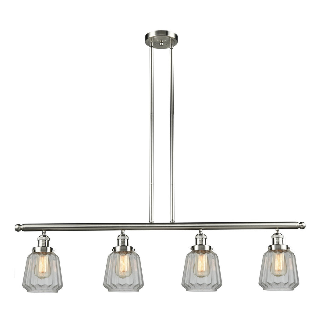 Innovations Franklin Restoration 214-SN-G142 Pendant Light - Brushed Satin Nickel