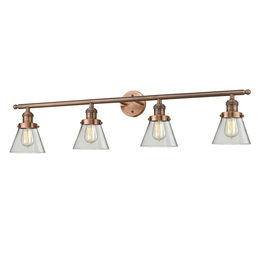 Innovations Franklin Restoration 215-AC-G62 Bath Vanity Light 43 in. wide - Antique Copper