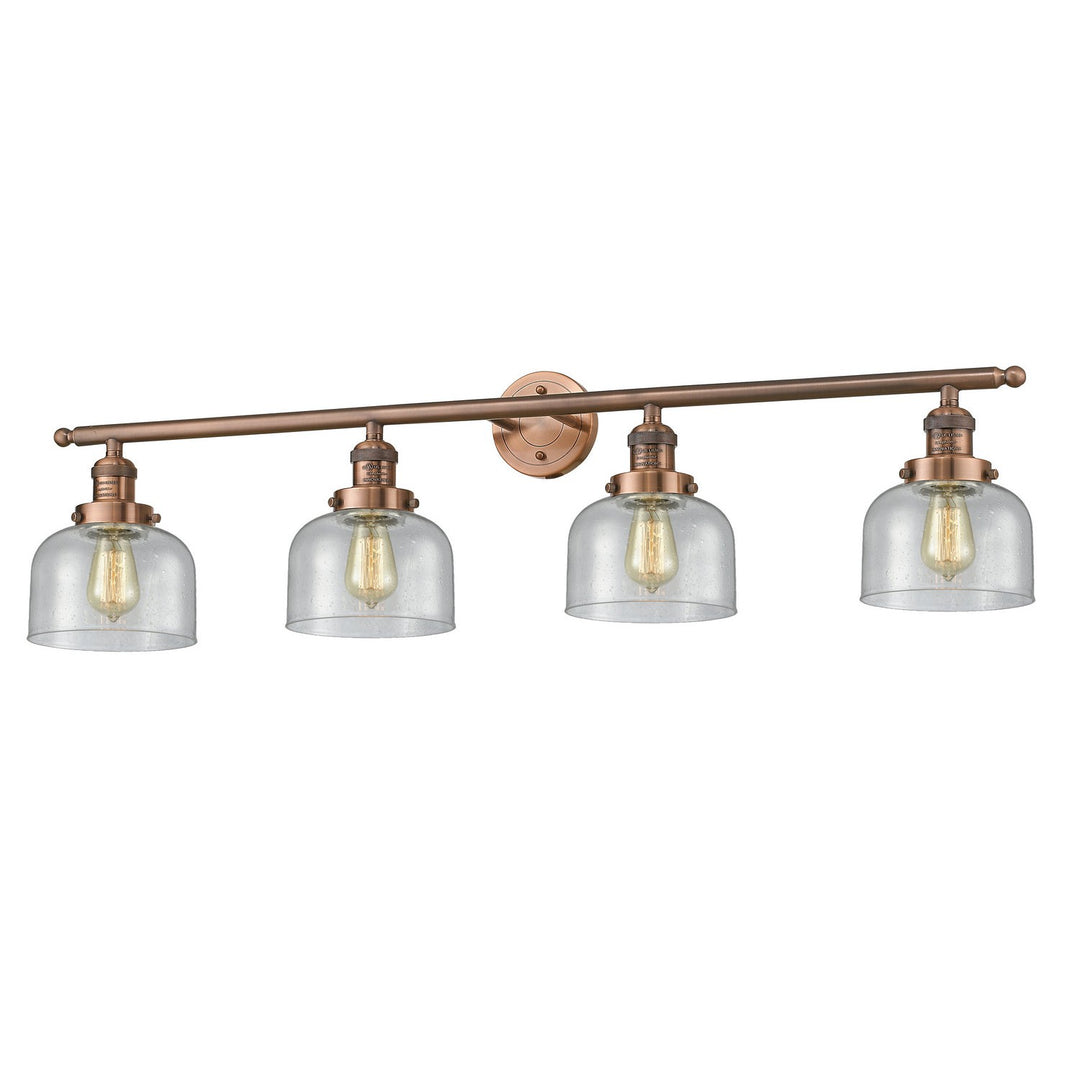 Innovations Franklin Restoration 215-AC-G74 Bath Vanity Light 44 in. wide - Antique Copper