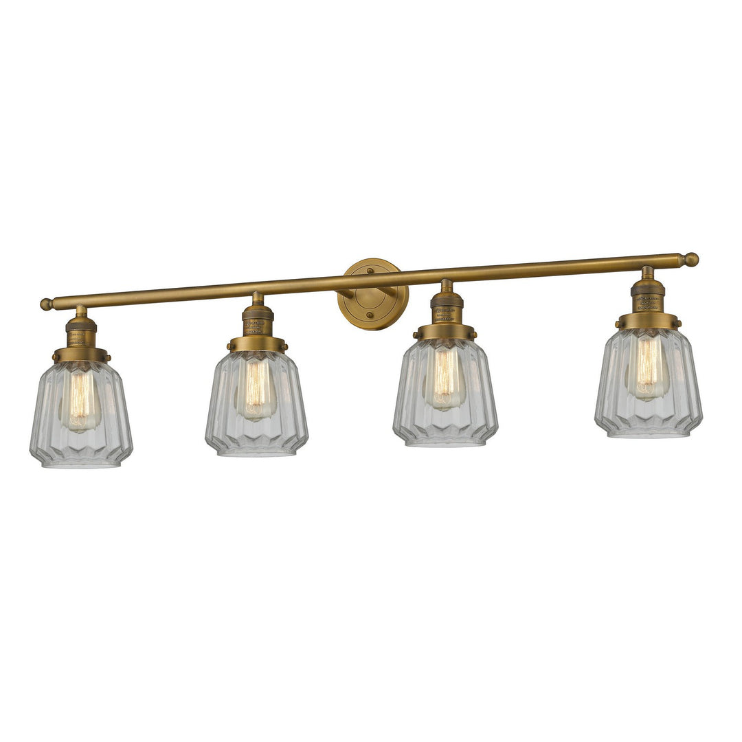 Innovations Franklin Restoration 215-BB-G142 Bath Vanity Light 43 in. wide - Brushed Brass