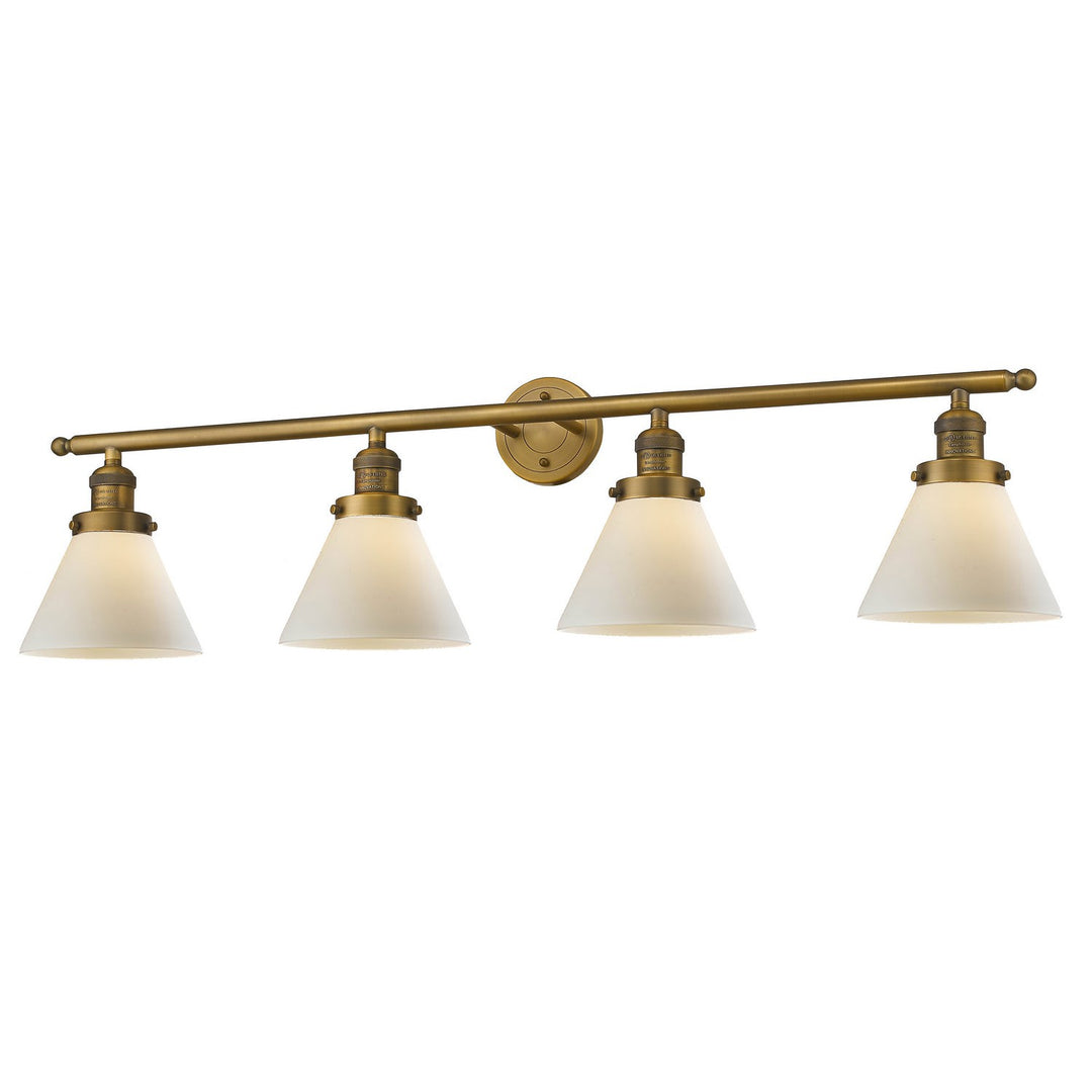 Innovations Franklin Restoration 215-BB-G41 Bath Vanity Light 44 in. wide - Brushed Brass