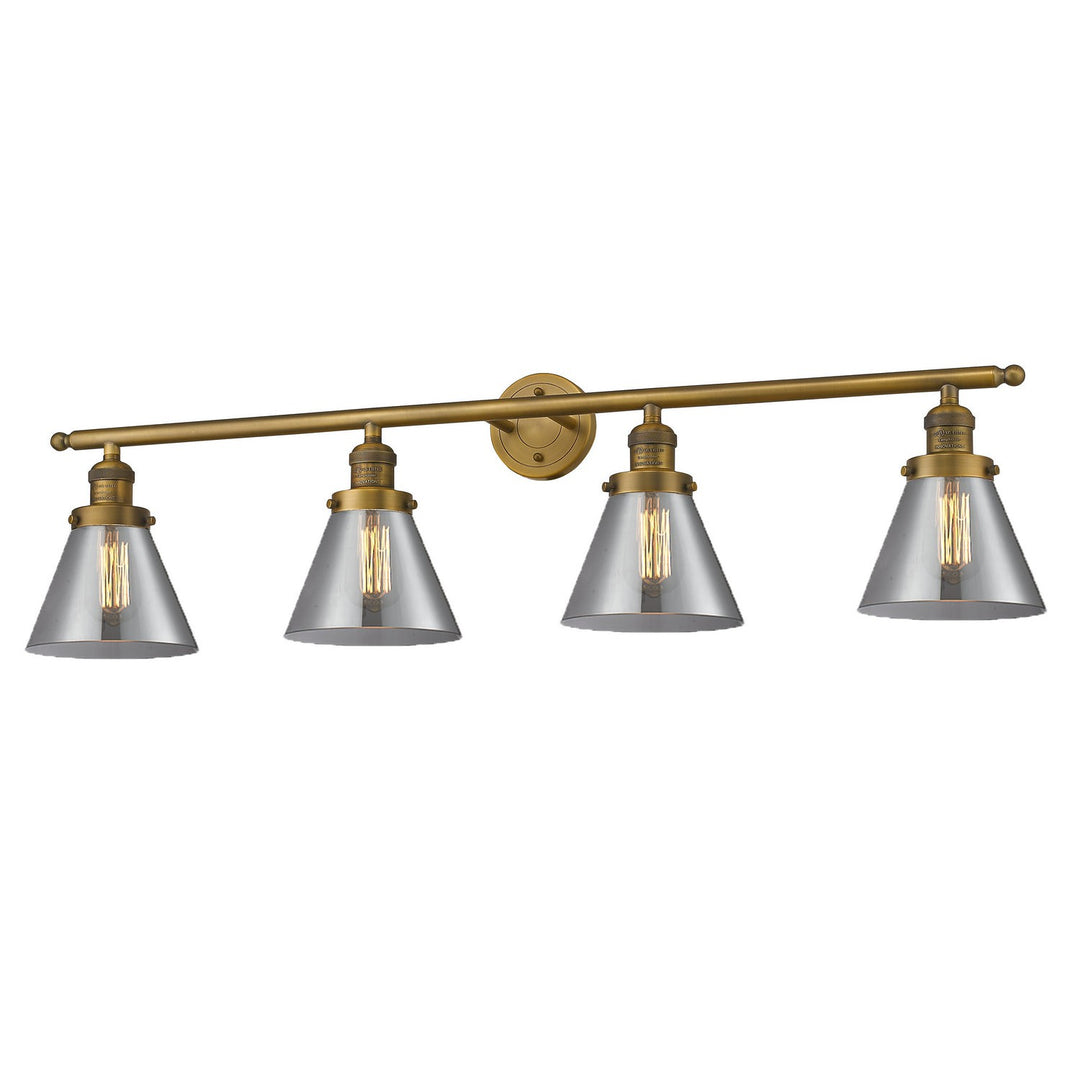Innovations Franklin Restoration 215-BB-G43 Bath Vanity Light 44 in. wide - Brushed Brass
