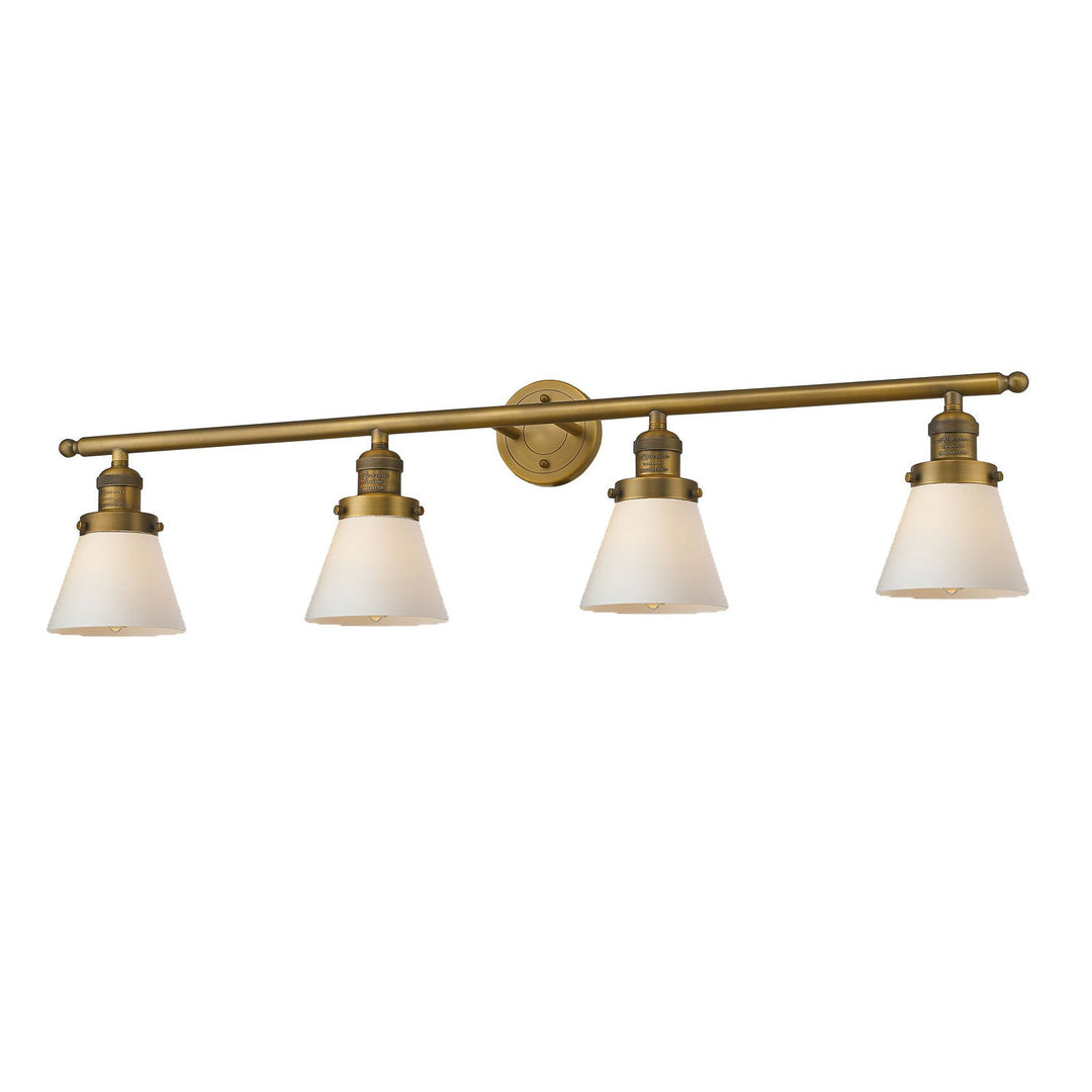 Innovations Franklin Restoration 215-BB-G61 Bath Vanity Light 43 in. wide - Brushed Brass