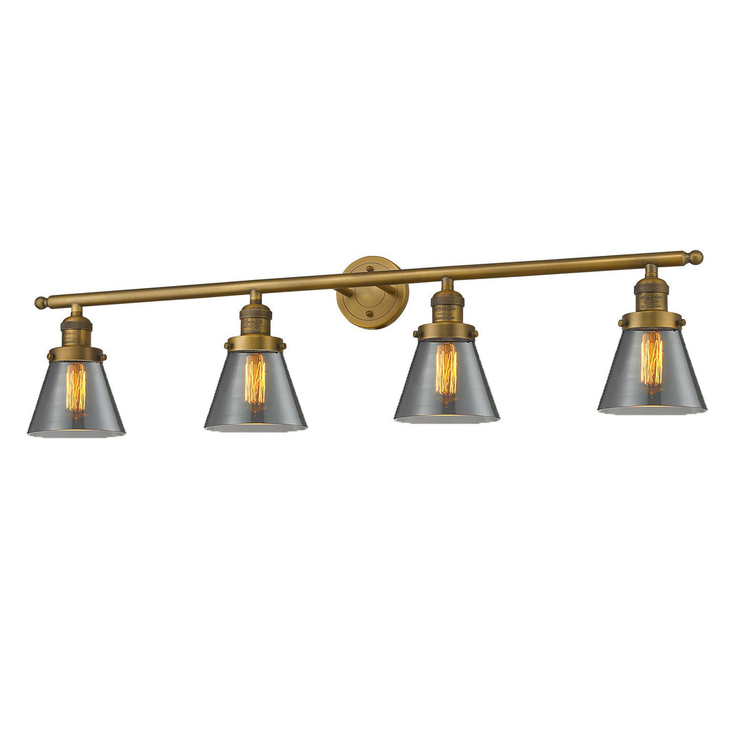 Innovations Franklin Restoration 215-BB-G63 Bath Vanity Light 43 in. wide - Brushed Brass
