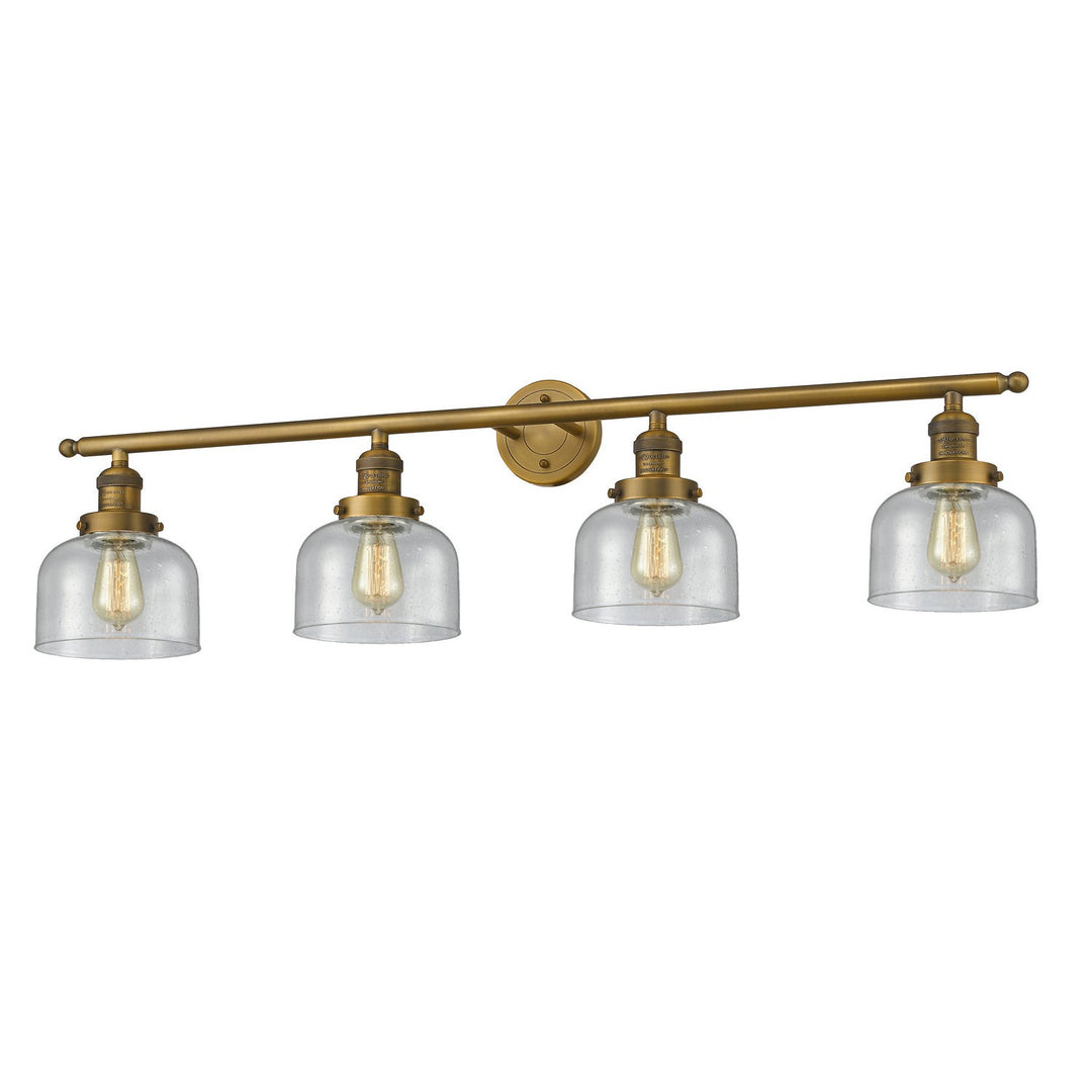 Innovations Franklin Restoration 215-BB-G74 Bath Vanity Light 44 in. wide - Brushed Brass