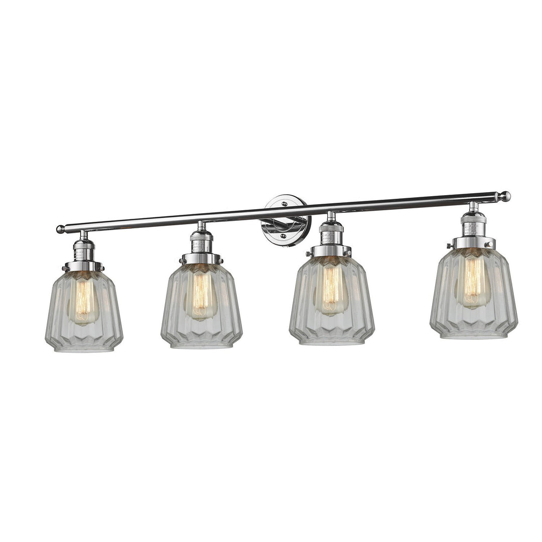Innovations Franklin Restoration 215-PC-G142 Bath Vanity Light 43 in. wide - Polished Chrome