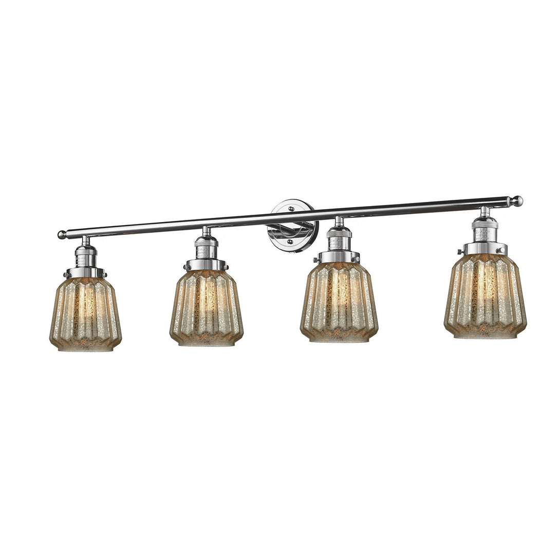 Innovations Franklin Restoration 215-PC-G146 Bath Vanity Light 43 in. wide - Polished Chrome