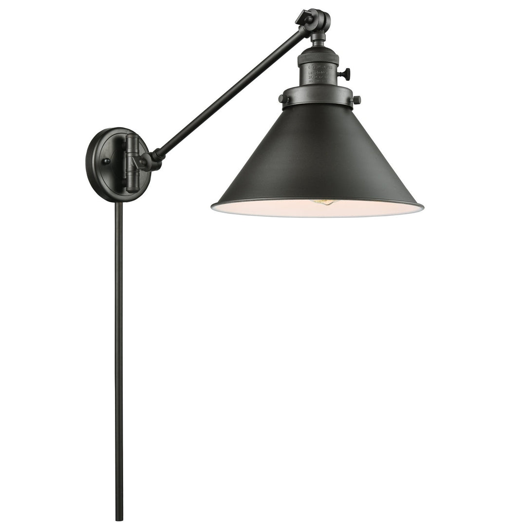 Innovations Lighting 237-OB-M11 Briarcliff One Light Swing Arm Wall Sconce Lamp Bronze / Dark