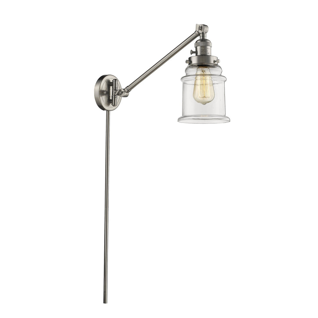 Innovations Lighting 237-SN-G182  Franklin Restoration Lamp Brushed Satin Nickel