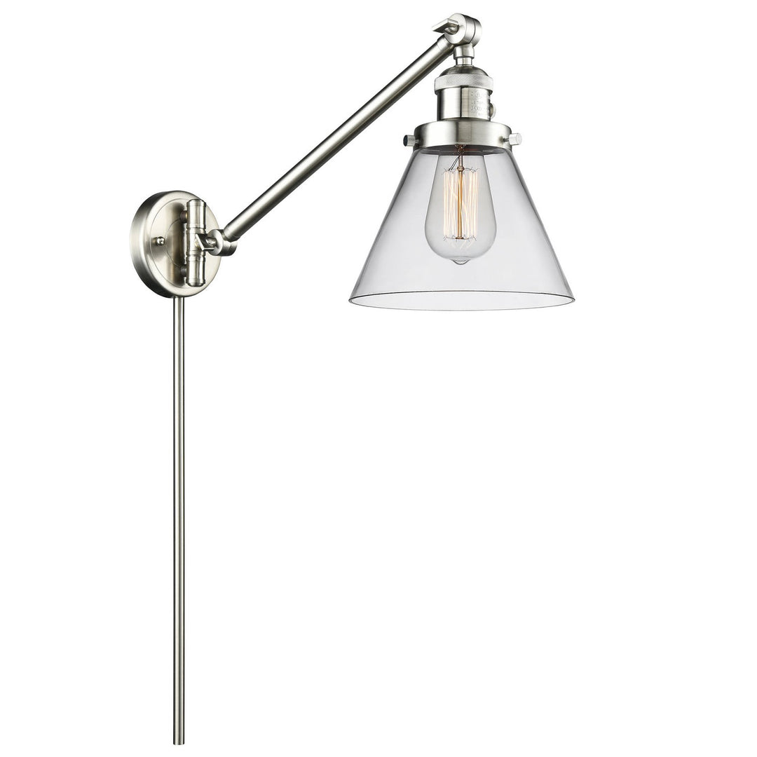 Innovations Lighting 237-SN-G42  Franklin Restoration Lamp Brushed Satin Nickel