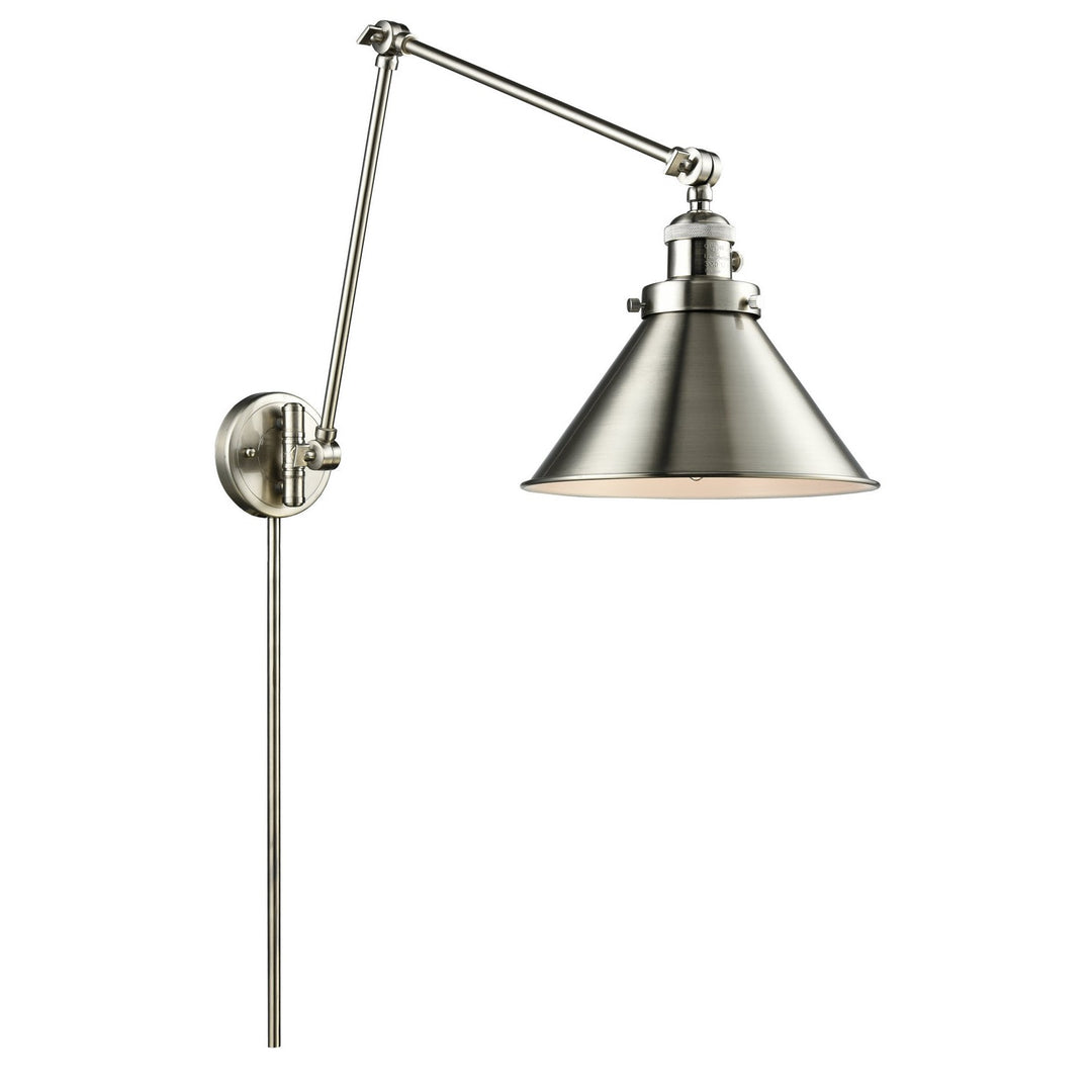 Innovations Lighting 238-SN-M10  Franklin Modern Restoration Lamp Brushed Satin Nickel