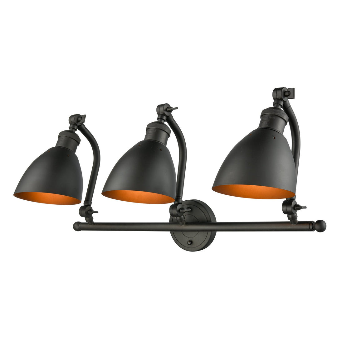 Innovations Franklin Restoration 515-3W-OB-M12 Bath Vanity Light 28 in. wide - Oil Rubbed Bronze