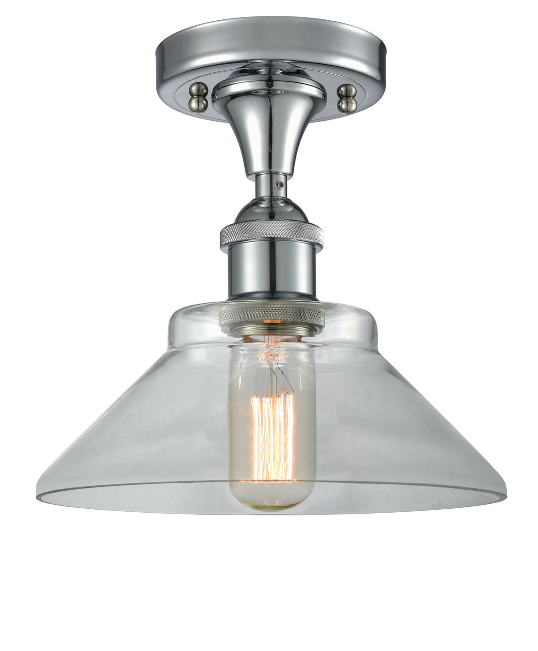 Innovations Ballston 516-1C-PC-G132 Ceiling Light - Polished Chrome
