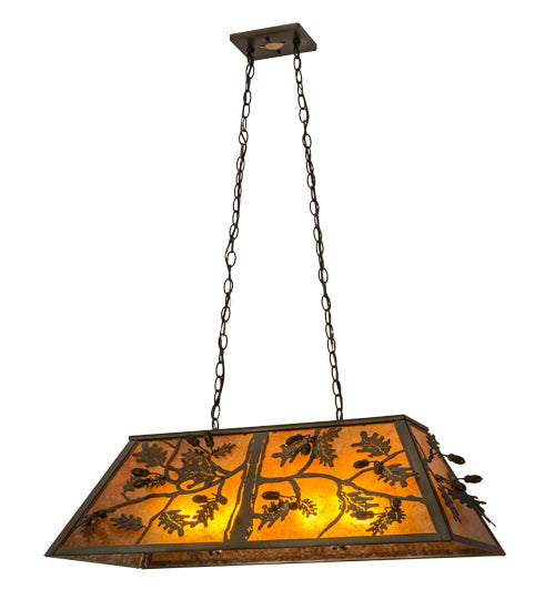 Meyda Tiffany Oak Leaf & Acorn 81897 Pendant Light - Timeless Bronze