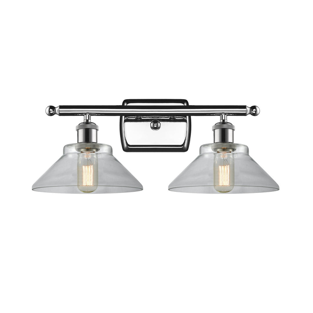 Innovations Ballston 516-2W-PC-G132 Bath Vanity Light 18 in. wide - Polished Chrome