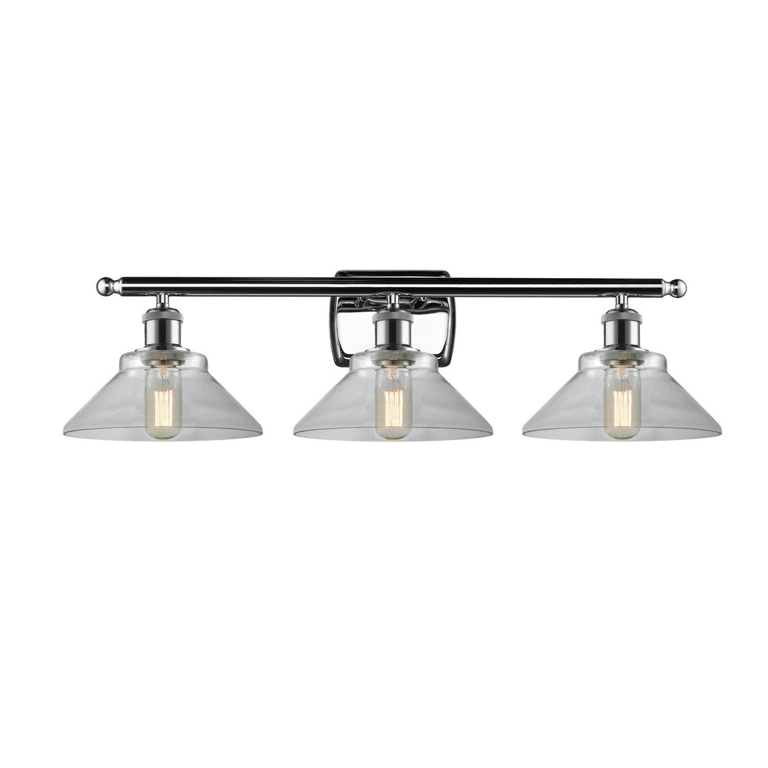 Innovations Ballston 516-3W-PC-G132 Bath Vanity Light 26 in. wide - Polished Chrome