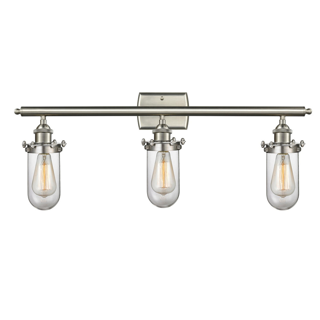 Innovations Kingsbury 516-3W-SN-232CL Bath Vanity Light 26 in. wide - Brushed Satin Nickel