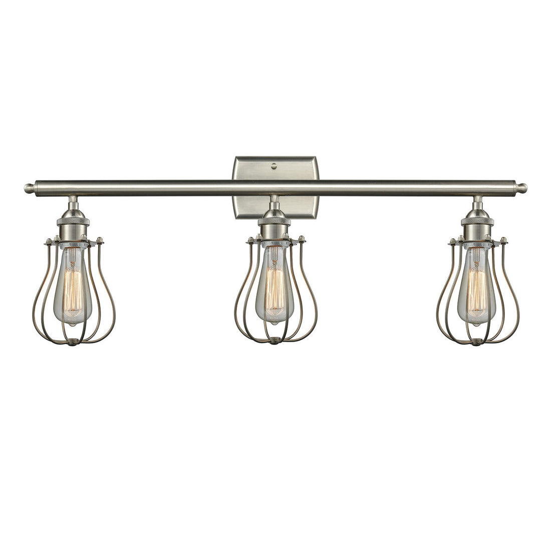 Innovations Austere 516-3W-SN-513 Bath Vanity Light 26 in. wide - Brushed Satin Nickel