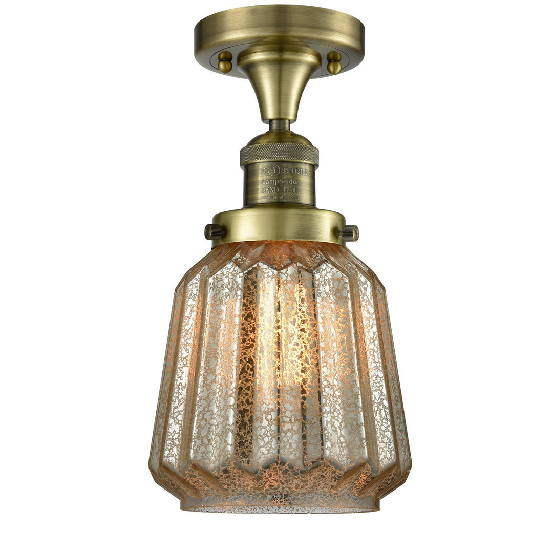 Innovations Franklin Restoration 517-1CH-AB-G146 Ceiling Light - Antique Brass