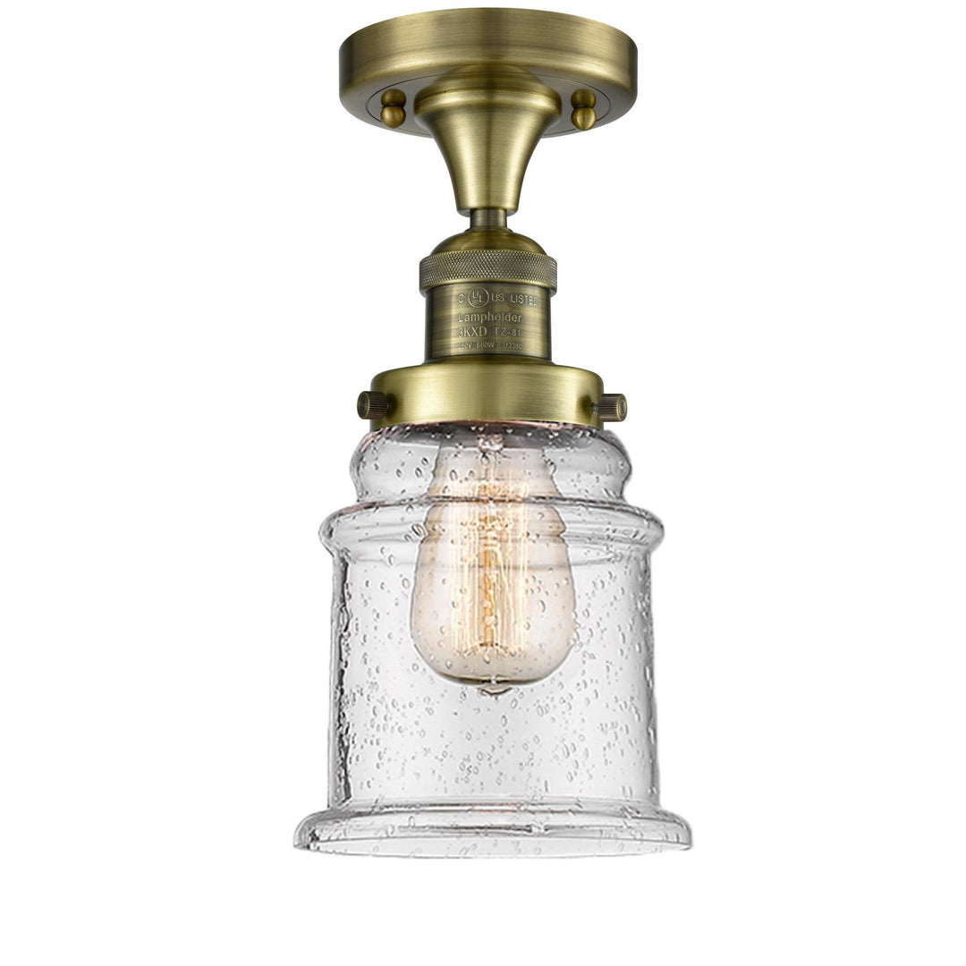 Innovations Franklin Restoration 517-1CH-AB-G184 Ceiling Light - Antique Brass