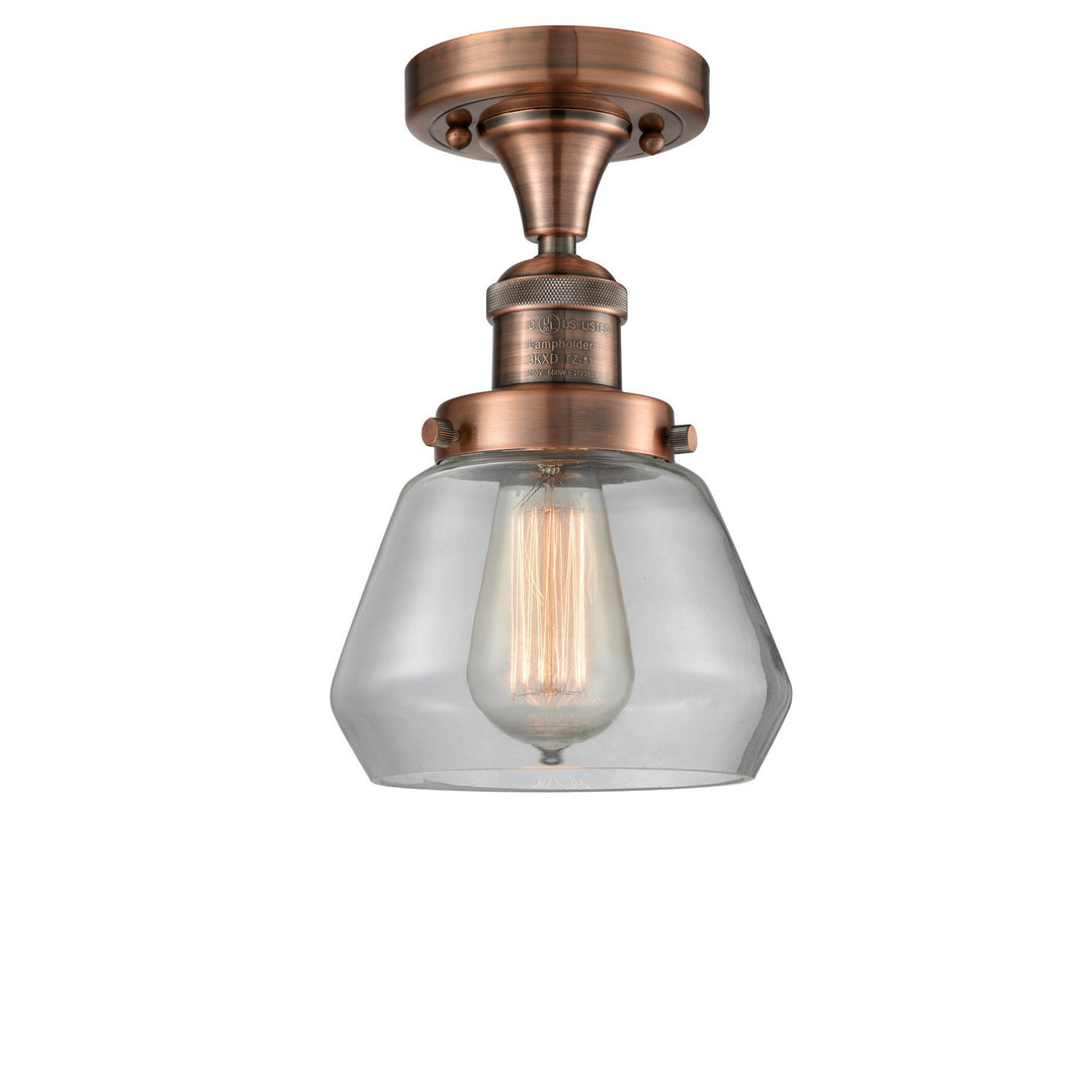 Innovations Franklin Restoration 517-1CH-AC-G172 Ceiling Light - Antique Copper