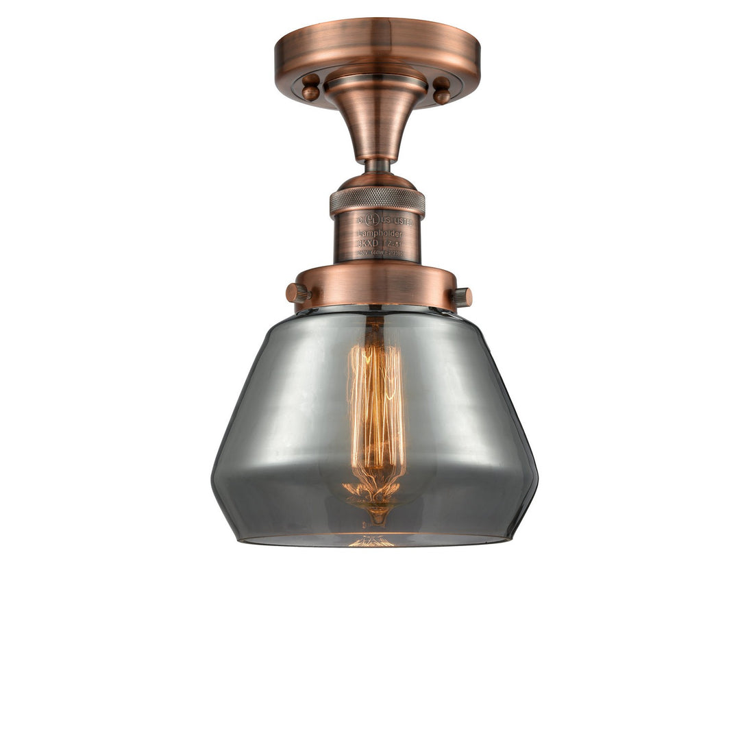 Innovations Franklin Restoration 517-1CH-AC-G173 Ceiling Light - Antique Copper