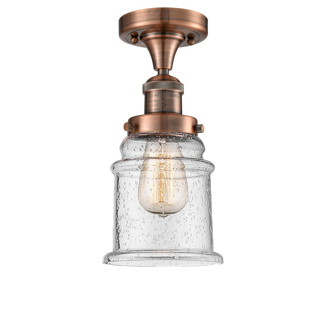 Innovations Franklin Restoration 517-1CH-AC-G184 Ceiling Light - Antique Copper