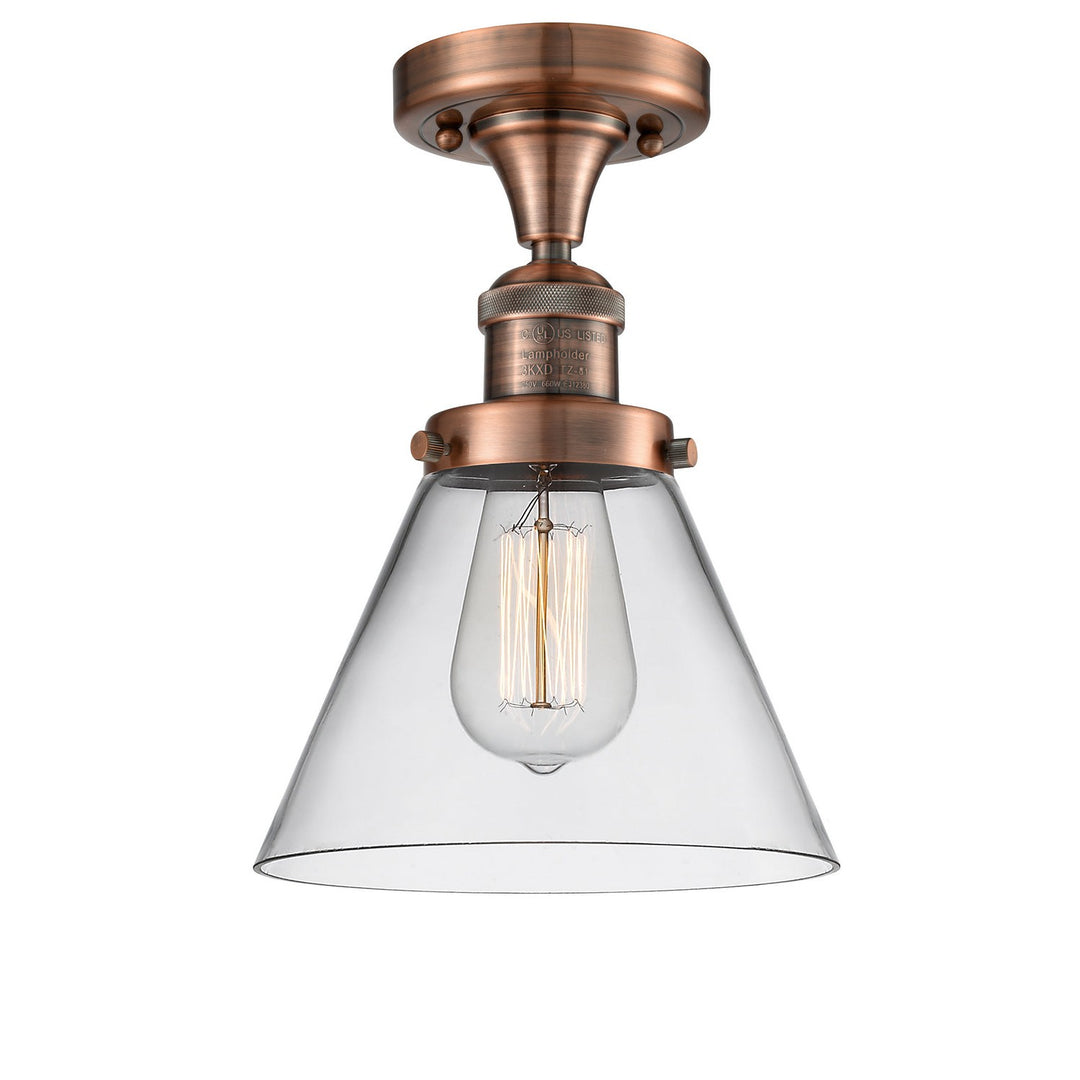Innovations Franklin Restoration 517-1CH-AC-G42 Ceiling Light - Antique Copper