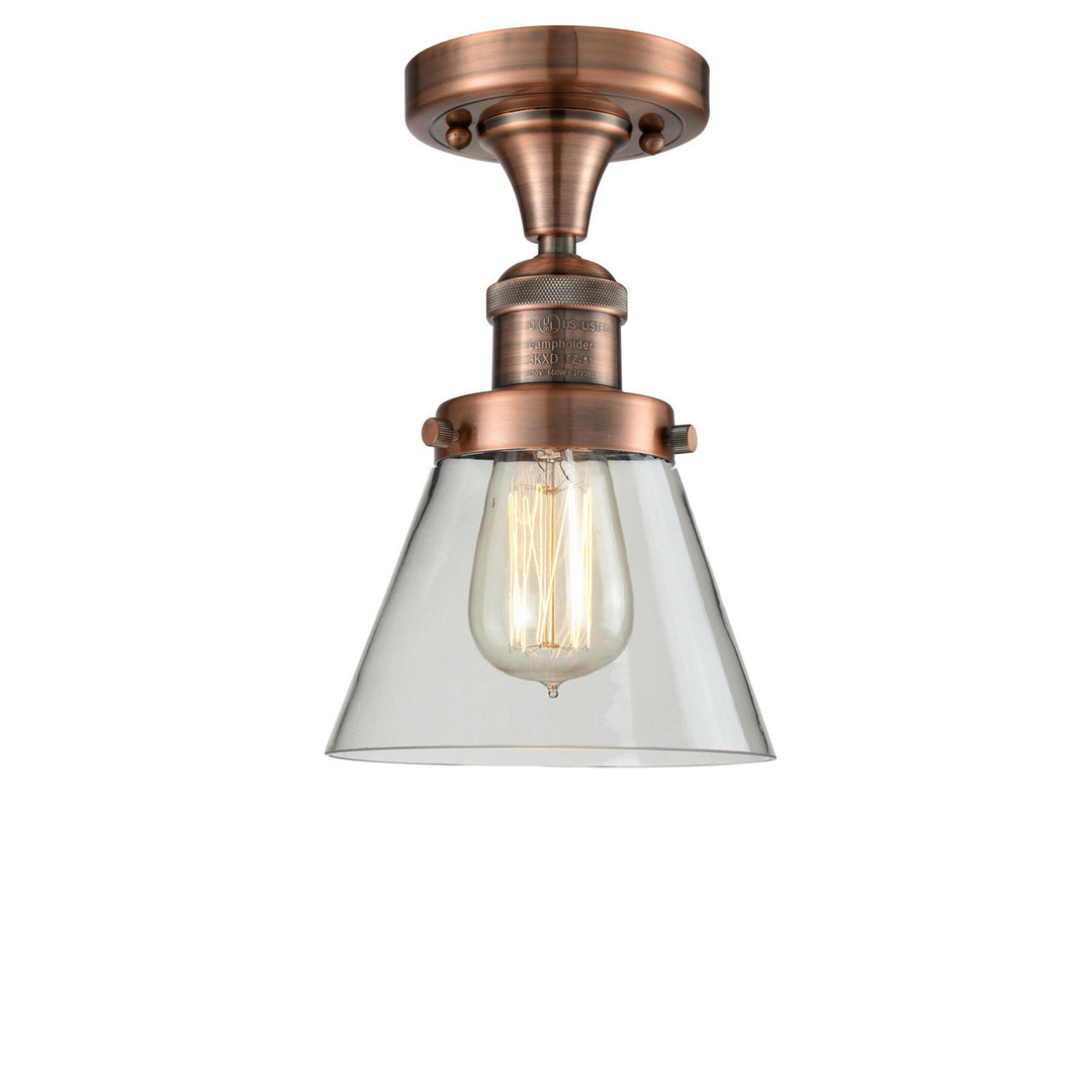 Innovations Franklin Restoration 517-1CH-AC-G62 Ceiling Light - Antique Copper