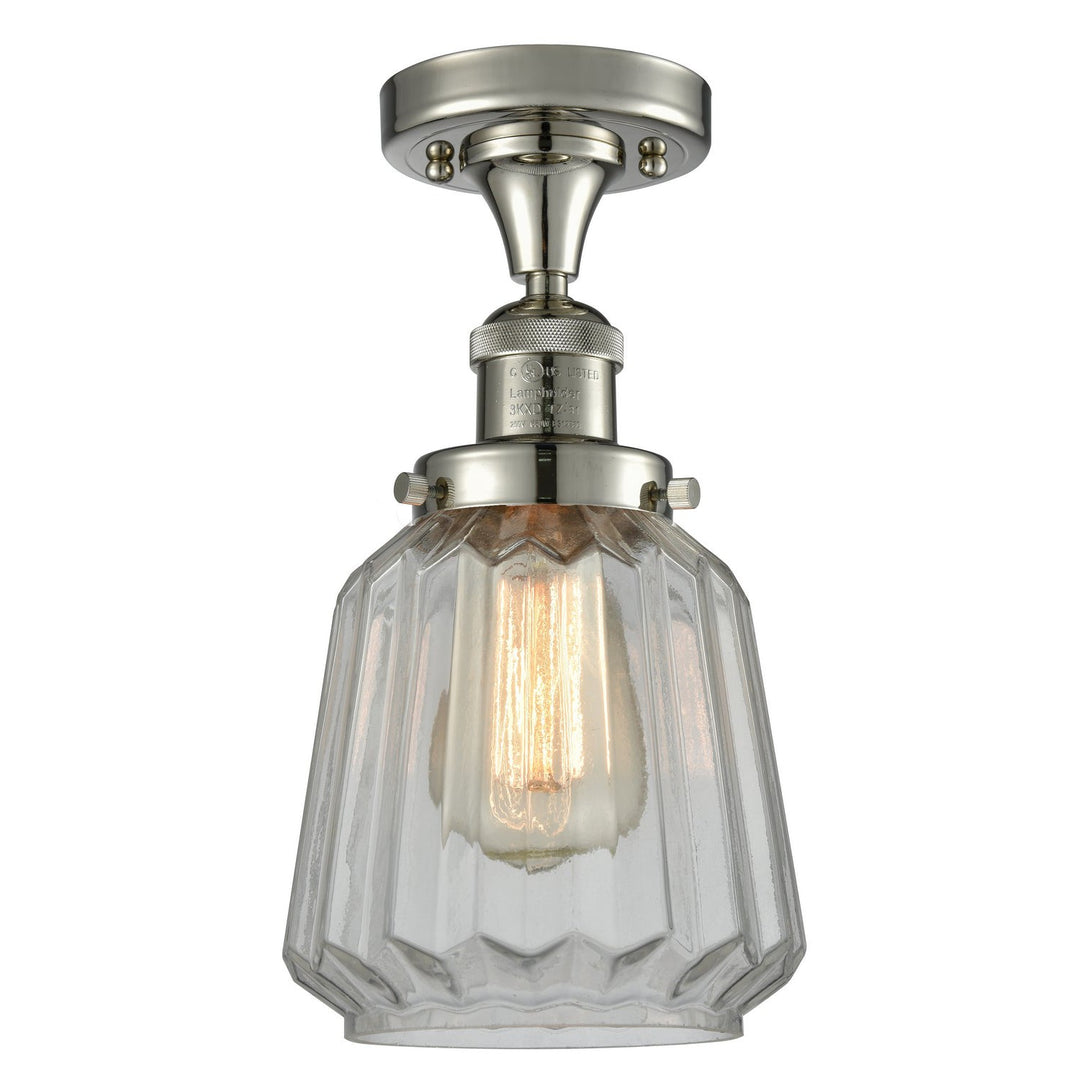 Innovations Franklin Restoration 517-1CH-PN-G142 Ceiling Light - Polished Nickel