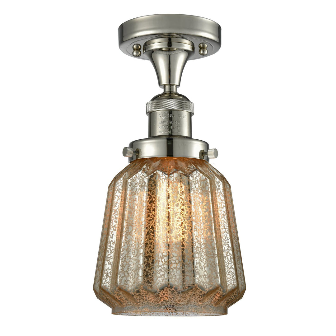 Innovations Franklin Restoration 517-1CH-PN-G146 Ceiling Light - Polished Nickel