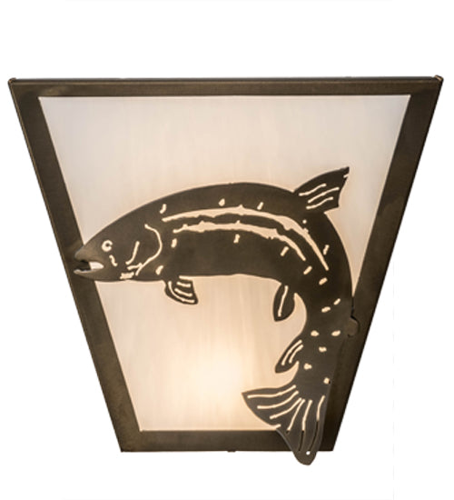 Meyda Tiffany Leaping Trout 81981 Wall Light - Antique Copper