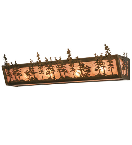 Meyda Tiffany Tall Pines 82132 Bath Vanity Light 30 in. wide - Antique Copper