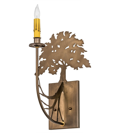 Meyda Tiffany Oak Tree 82157 Wall Light - Antique Copper